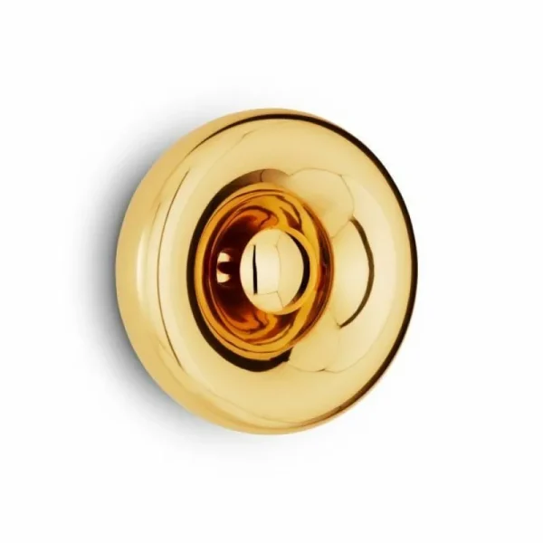 Artemide Wandleuchten-Tom Dixon Void Surface LED-Wandleuchte, Messing