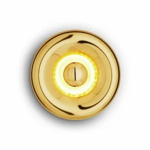 Artemide Wandleuchten-Tom Dixon Void Surface LED-Wandleuchte, Messing