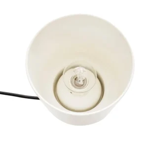 Marset Tischlampen-Tonfisk Design Ilta Tischleuchte, 18 cm, Weiß – Eiche