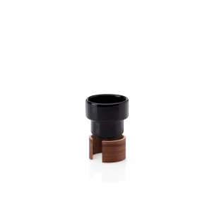 Tonfisk Design Geschirr^Warm Espressotasse, 0,8 dl, 2 Stück, Schwarz - Walnuss