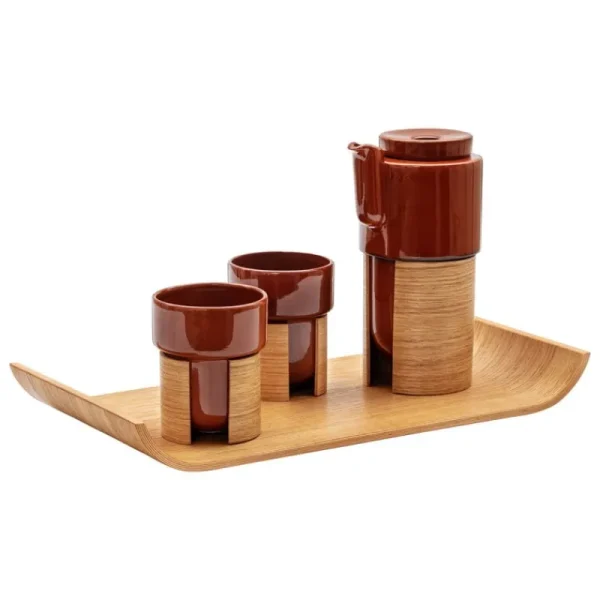 Tonfisk Design Karaffen Und Krüge | Geschirr^Warm Teeservice, Braun - Eiche, Keramikdeckel