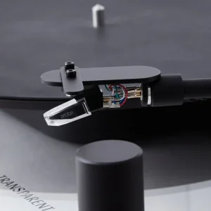 Transparent Unterhaltungselektronik^Turntable, schwarz