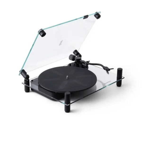 Transparent Unterhaltungselektronik^Turntable, schwarz