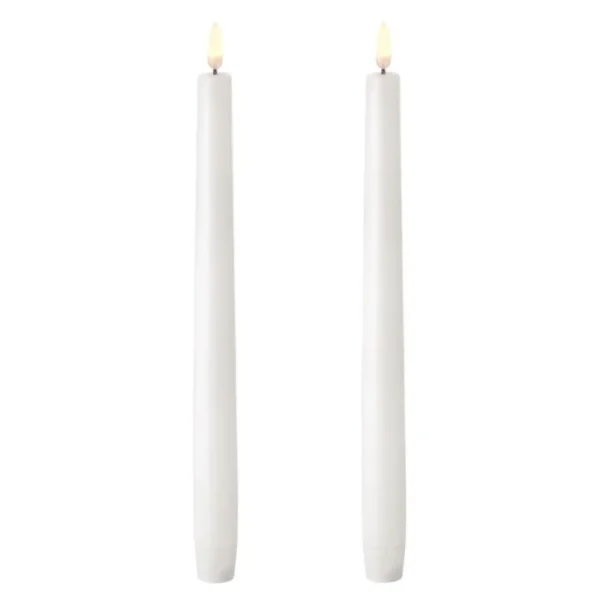 &Tradition Kerzen Und Kerzenhalter-Uyuni Lighting LED Spitzkerze, 25 cm, 2 Stück, Nordic White