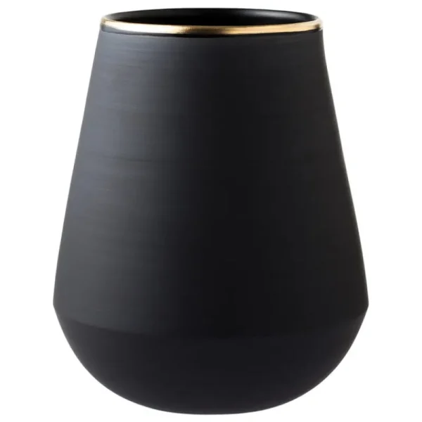 Klong Vasen-Vaidava Ceramics Eclipse Gold Vase, Schwarz – Gold