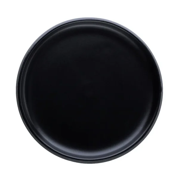 Vaidava Ceramics Geschirr^Eclipse Speiseteller, 22 cm, schwarz