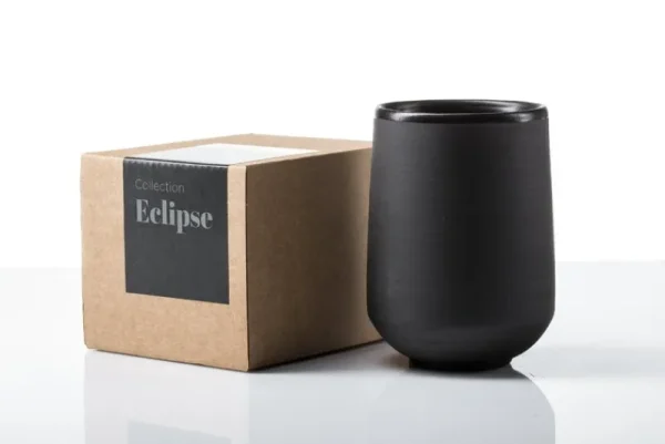 Vaidava Ceramics Geschirr^Eclipse Becher, 0,3 l, schwarz