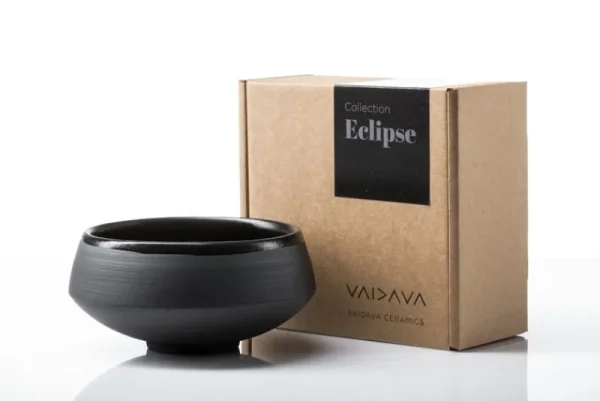 Vaidava Ceramics Geschirr^Eclipse Schale, 0,25 l, schwarz