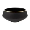 Vaidava Ceramics Geschirr^Schale Eclipse Gold 0,25 L, Schwarz – Gold