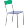 valerie_objects Terrassenmöbel | Sitzgelegenheiten^Alu Stuhl, Dunkelblau - Grün
