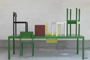 Lepo Product Sitzgelegenheiten-valerie_objects Silent Stuhl, Sonnengelb