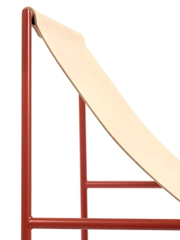 Artek Sitzgelegenheiten-valerie_objects Solo Seat Loungesessel, rot – Leder