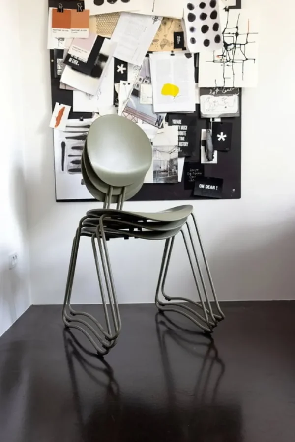HAY Sitzgelegenheiten-Verpan Flex Stuhl, grau