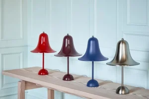 Wu00e4stberg Tischlampen-Verpan Pantop Tischleuchte, 23 cm, Burgunderrot