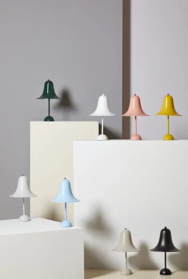 Wu00e4stberg Tischlampen-Verpan Pantop Tischleuchte, 23 cm, Burgunderrot