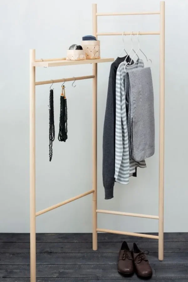 Verso Design Garderoben Und Kleiderbügel^Tikas Kleiderständer, Birke