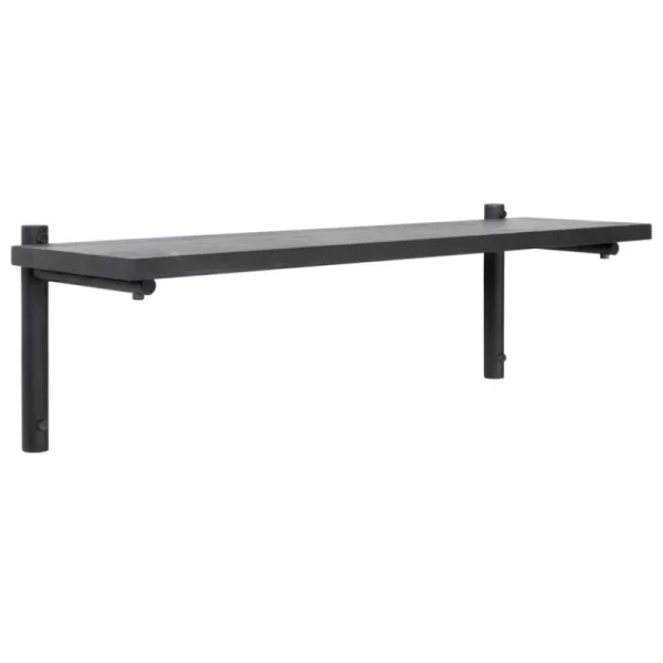 Verso Design Regale-Tikas Wandregal, 24 × 80 cm, Schwarz