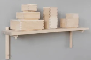 Montana Furniture Regale-Verso Design Tikas Wandregal 19 x 80 cm, Birke
