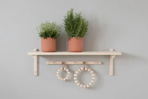 Montana Furniture Regale-Verso Design Tikas Wandregal 19 x 80 cm, Birke