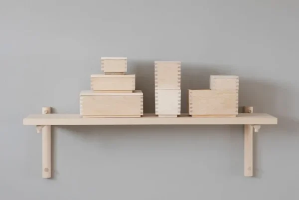 Montana Furniture Regale-Verso Design Tikas Wandregal 19 x 80 cm, Birke