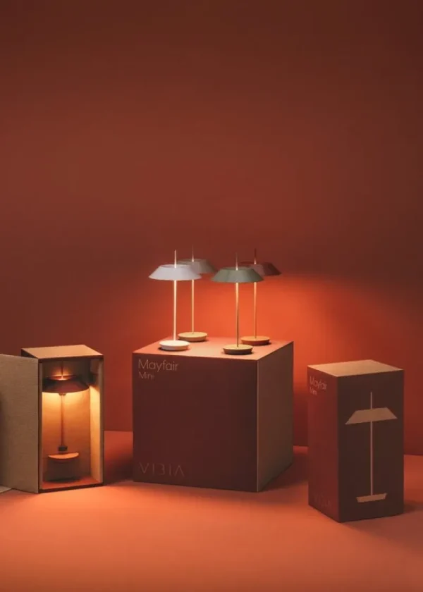 Vibia Tischlampen | Tragbare Lampen-Mayfair Mini 5495 tragbare Tischleuchte, Warmweiß