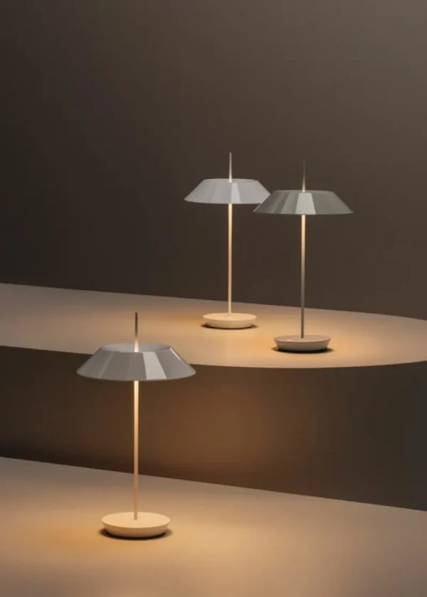 Vibia Tischlampen | Tragbare Lampen-Mayfair Mini 5495 tragbare Tischleuchte, Warmweiß