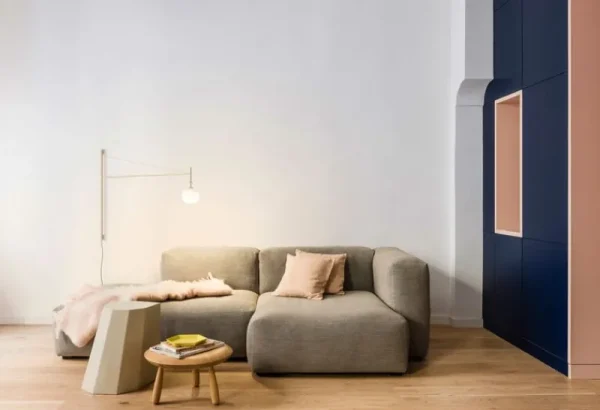 Vaarnii Wandleuchten-Vibia Tempo 5758 Wandleuchte, Cremeweiß