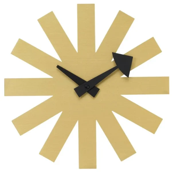 Vitra Uhren-Asterisk Wanduhr, Messing