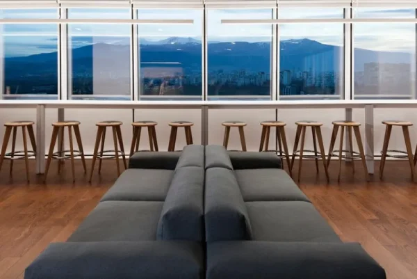 Poiat Sitzgelegenheiten-Vitra Barhocker Tabouret Haut, Eiche natur