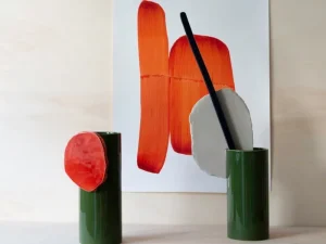 Bju00f8rn Wiinblad Vasen-Vitra Barre Vase, Vases Découpage Kollektion