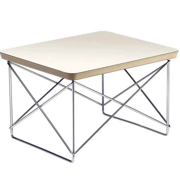 &Tradition Tische-Vitra Beistelltisch Eames LTR, weiß – chrom