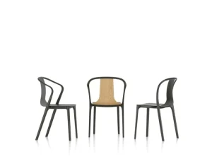 Artek Sitzgelegenheiten-Vitra Belleville Sessel, schwarz gebeizte Esche/schwarz