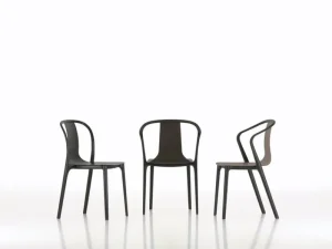 Artek Sitzgelegenheiten-Vitra Belleville Sessel, schwarz gebeizte Esche/schwarz