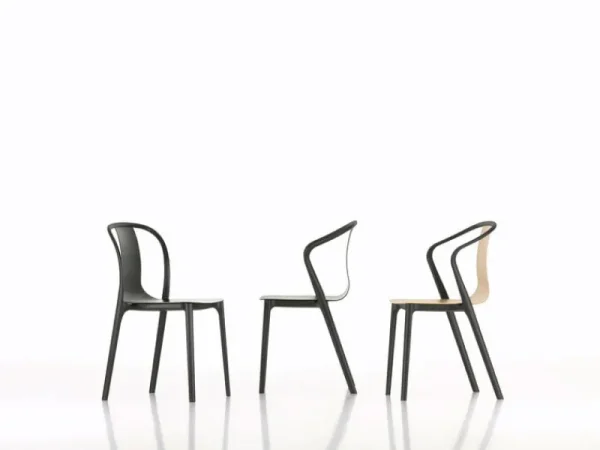 Artek Sitzgelegenheiten-Vitra Belleville Sessel, schwarz gebeizte Esche/schwarz