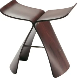 Audo Copenhagen Sitzgelegenheiten-Vitra Butterfly Stool, Palisander