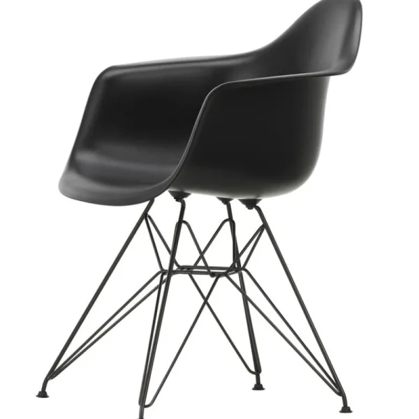 Artek Sitzgelegenheiten-Vitra Eames DAR Stuhl, deep black RE - Basic Dark