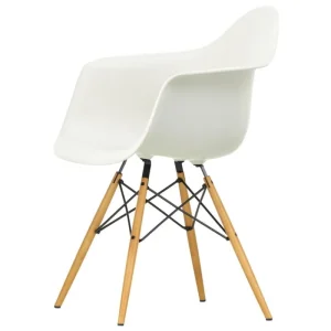 Mater Sitzgelegenheiten-Vitra Eames DAW Stuhl, cotton white RE - Ahorn