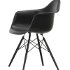 Ornu00e4s Sitzgelegenheiten-Vitra Eames DAW Stuhl, tiefschwarz - Ahorn schwarz