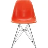 Form & Refine Sitzgelegenheiten-Vitra Eames DSR Fiberglass Chair, rotorange – Chrom