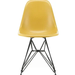 Muuto Sitzgelegenheiten-Vitra Eames DSR Fiberglass Stuhl, hellocker - Basic Dark