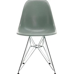 Vitra Sitzgelegenheiten-Eames DSR Fiberglass Chair, meerschaumgrün – Chrom