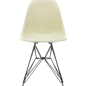 Artek Sitzgelegenheiten-Vitra Eames DSR Fiberglass Chair, pergamentgelb – schwarz