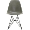 Normann Copenhagen Sitzgelegenheiten-Vitra Eames DSR Fiberglass Chair, Raw Umber – schwarz