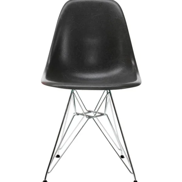 Form & Refine Sitzgelegenheiten-Vitra Eames DSR Fiberglass Chair, Elephant Hide Grey – Chrom