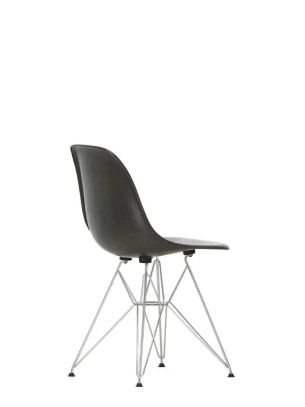 Form & Refine Sitzgelegenheiten-Vitra Eames DSR Fiberglass Chair, Elephant Hide Grey – Chrom