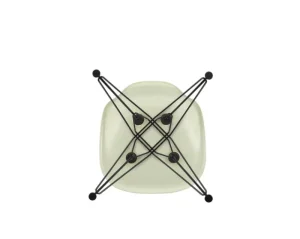 Artek Sitzgelegenheiten-Vitra Eames DSR Fiberglass Chair, pergamentgelb – schwarz