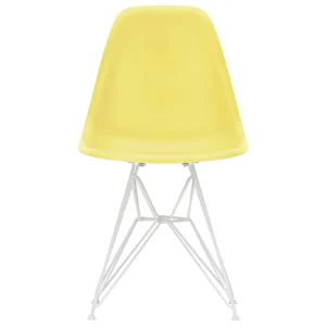 Mattiazzi Sitzgelegenheiten-Vitra Eames DSR Stuhl, citron RE - weiß