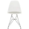 Tolix Sitzgelegenheiten-Vitra Eames DSR Stuhl, cotton white RE-Chrom-Kissen in Grau/Elfenbein