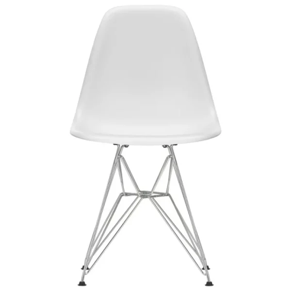 Massproductions Sitzgelegenheiten-Vitra Eames DSR Stuhl, cotton white RE - Chrom