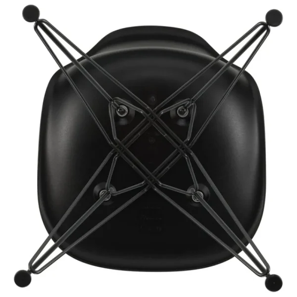 New Works Sitzgelegenheiten-Vitra Eames DSR Stuhl, deep black RE - Basic Dark